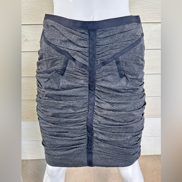 Dolce & Gabbana Gray Ruched Pencil Skirt Casual - Picture 1 of 12